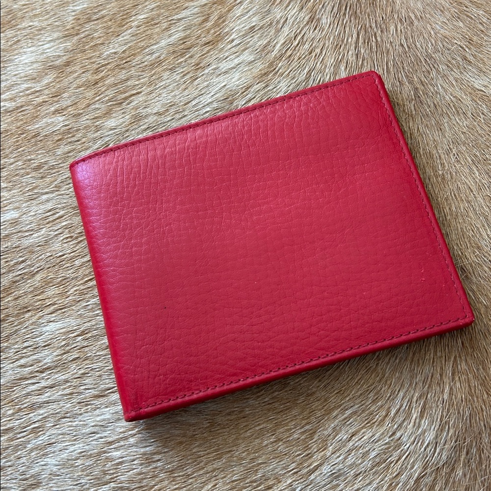 Vintage Rolex Red Leather Wallet